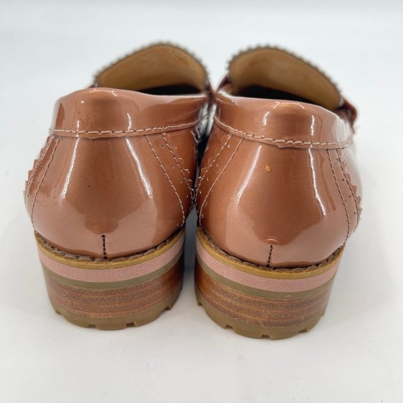 Coach Pink Patent Leather Peyton Loafers | Good Condition - Picture 7 of 8